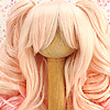 【HT-GL2225】8.0~9.5" HP Wavy Wigs w／Hair Pin # Gold+Pink