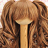 【HT-GL2225】8.0~9.5" HP Wavy Wigs w／Hair Pin # Brown