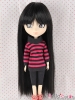 【HT-04C】8.0~9.5" HP Long Straight Wigs # Black