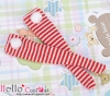 【KS-L71N】(B／P) Knee Socks w／Ball # Stripe Red／White