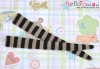 【KP-06】Pullip Thigh-High Doll Stockings # Stripe Black+Brown