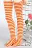 B08．【ML-08】MSD／MDD Thigh-High Doll Stockings # Stripe Orange