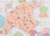 208．【NW-1】Blythe Pullip Bat Wing Sleeve Boat Neck Top # Dot & Star／Pink