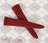 【KS-101】B／P Knee Socks # Vertical Thin Stripe Red+Black