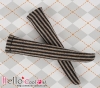 【KS-103】B／P Knee Socks # Vertical Thin Stripe Brown+Black