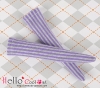 【KS-110】B／P Knee Socks # Vertical Thin Stripe Violet+Grey