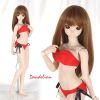 Q33．【SS25】DD Sexy Bow Swimsuit Set # Red