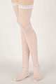 H05．【LL-05】SD／DD Thigh-High Doll Stockings # Mid Net White