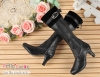 【LS-01】Leather Long Boots（SD／DD）# Black