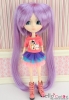 【HT-1521F】8.0~9.5" HP Short Wigs + Hair Bundles # Violet