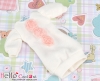 62．【NK-48】Blythe、Pullip Lovely Decoration Clothes # White（Pink Lace Flower）
