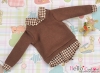 239．【NE-6】B／P Long Sleeve Layered Look Top # Brown