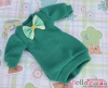 66．【NK-43】Blythe Pullip（Puffed Sleeves）Clothes # Sea Green（Bow）