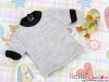 49．【NR-4】Blythe／Pullip short sleeve tee # Grey／Black