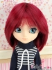 【HT-1021】8.0~9.5" HP Short Wigs # Wind Red