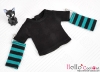 347．【NT-16】Blythe Pullip（Separate Sleeves）Tee # BK／Teal