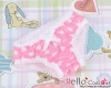 H86．【MU04】Cotton Underwear ( MDD／MSD ) # Pink + White Love Heart