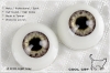 16MM／Metallic Optical Acrylic Doll Eyes (CC05) L-Grey