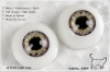 22MM／Metallic Optical Acrylic Doll Eyes (CC05) L-Grey