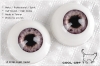 18MM／Metallic Optical Acrylic Doll Eyes (CC06) L Violet