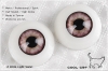 18MM／Metallic Optical Acrylic Doll Eyes (SD06) L Violet