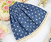 428．【PF-8】Blythe／Pullip Long Denim Skirts # Star