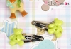 Y141．Mini Hair Pin（Bear）# Olive