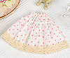 434．【PJ-2】Blythe／Pullip Short Cotton Skirts # Dot／Pink