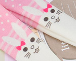 【PP-T05】Pullip Printing Pantyhose # Rabbit／Pink