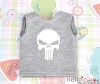 【PR-129】Taeyang Printing Tank Top（Skull）# Grey