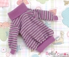 16．【NI-32N】Blythe Pullip Lovely Clothes # Purple+Grey