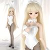 【RAB-02】Dollfie Dream Sexy Bunny Costume（L Chest）#  PU Leather White