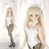 【RAB-03】Dollfie Dream Sister Sexy Bunny Costume（M Chest）#  PU Leather White