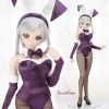 U34．【RAB-04】Dollfie Dream Sexy Furry Bunny Costume（L／Dy）# Purple Blue