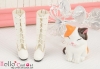 【02-3】B／P High-Heeled 6 Holes Boots．White