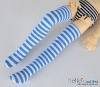 B03．【ML-03】MSD／MDD Thigh-High Doll Stockings # Wide Blue Stripe