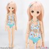 R10．【SM06】MDD Sexy Swimsuit Set (S-L Bust) # Flower Blue