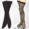 H16．【LL-16】SD／DD Thigh-High Doll Stockings # Net Black