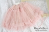 【DL-05】SD／DD Long Layered Net Skirt # Pink