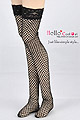 H17．【LL-17】SD／DD Thigh-High Doll Stockings # Big Net Black