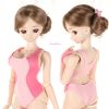 Q58．【SS30】DD Sexy Competition Swimsuit（L／Dy Chest）# Pink+Deep Pink