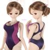 Q60．【SS30】DD Sexy Competition Swimsuit（L／Dy Chest）# Army Blue+Greyish Purple