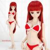 Q93．【SS41】DD Sexy Bikini Swimsuit Set（L／Dy Bust）# Red