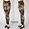 H77．【ST-08】SD／DD Legging Pants # Net Flower Black