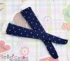 【KS-L69】(B／P) Knee Lace Top Socks # Dot Blue