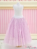 196．【PS-05】Blythe／Pullip Long Tulle Ball Skirt（Dot）# Purple