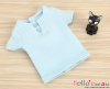 J48．【TD-5】Taeyang Short Sleeves Tee（2-Buttons）# Sky Blue