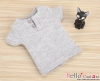 J50．【TD-7】Taeyang Short Sleeves Tee（2-Buttons）# Grey