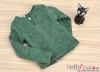 J57．【TE-6】Taeyang Long Sleeves Tee（2-Buttons）# Green