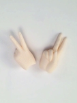 【Volks Parts】DDII-H-02-WH／White（ホワイト）# Scissors／Peace Hands